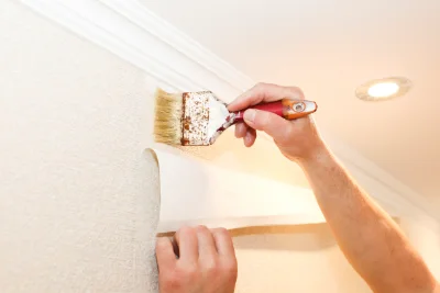 Pose de papier peint à Oudincourt — revêtements muraux et toiles de verre